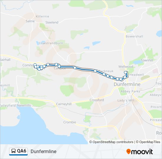 QA6 bus Line Map