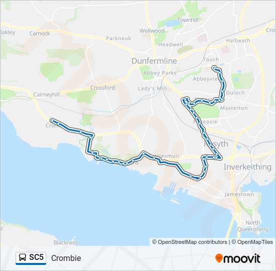 SC5 bus Line Map