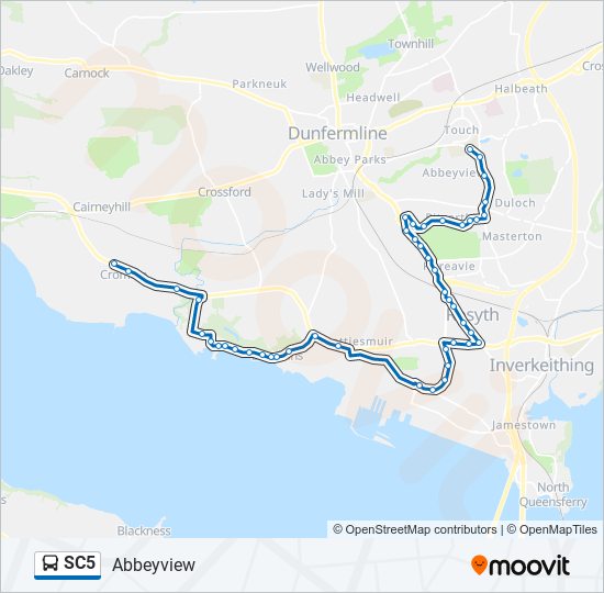 SC5 bus Line Map