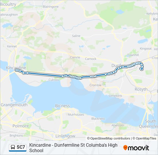 SC7 bus Line Map