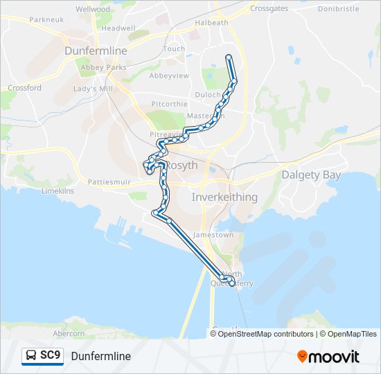SC9 Bus Line Map