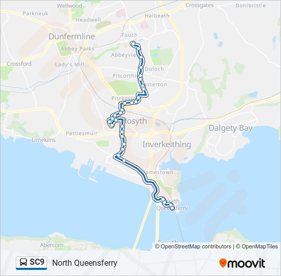 SC9 bus Line Map