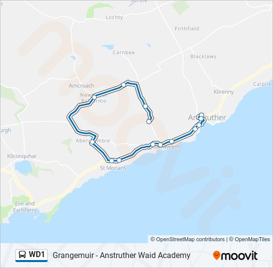 wd1 Route Schedules, Stops & Maps Pittenweem (Updated)
