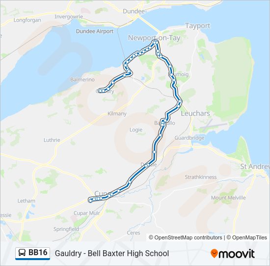 BB16 Bus Line Map