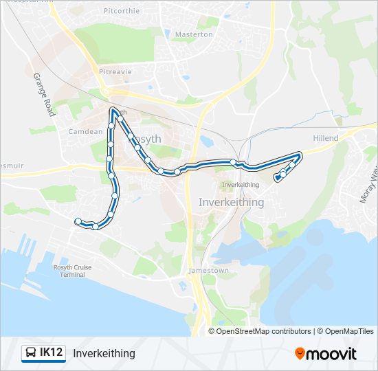 IK12 Bus Line Map
