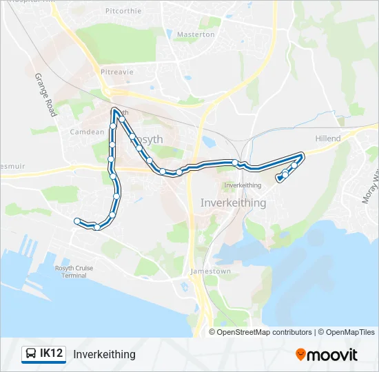 IK12 Bus Line Map