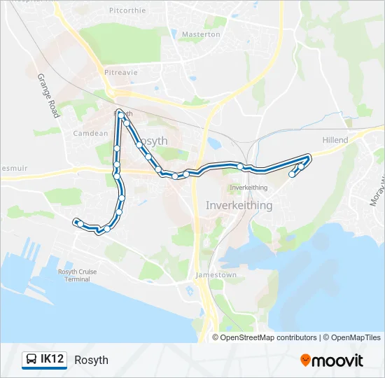 IK12 Bus Line Map