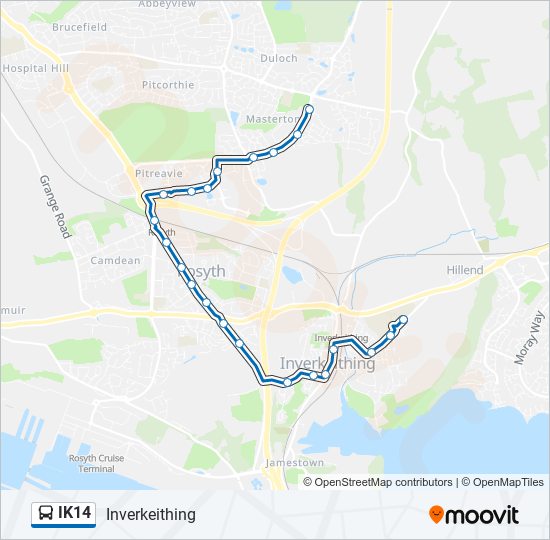 ik14 Route Schedules, Stops & Maps Inverkeithing (Updated)