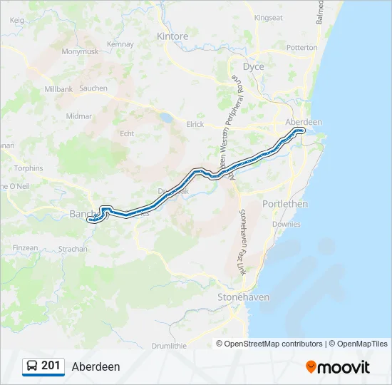 201 Bus Line Map