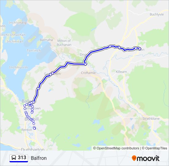 313 Bus Line Map