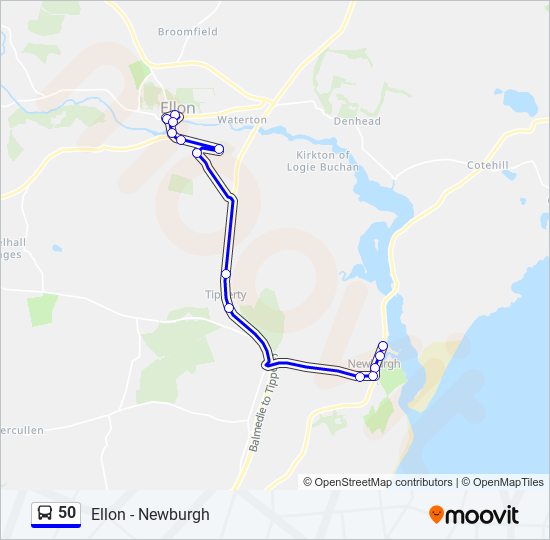 50 Route: Schedules, Stops & Maps - Ellon (Updated)