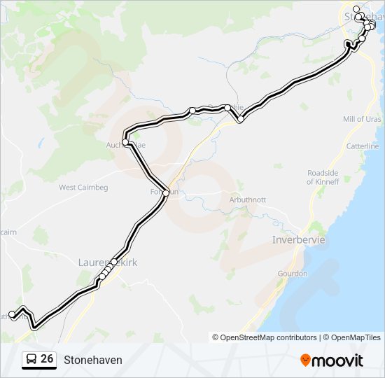 26 Bus Line Map