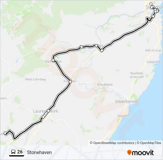26 Bus Line Map