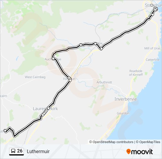 26 Bus Line Map