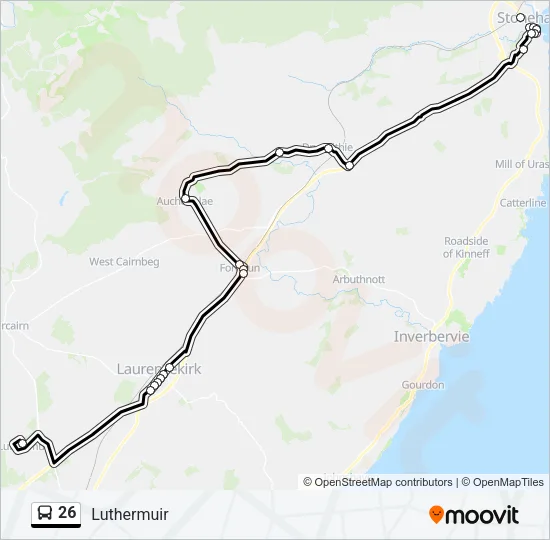 26 Bus Line Map