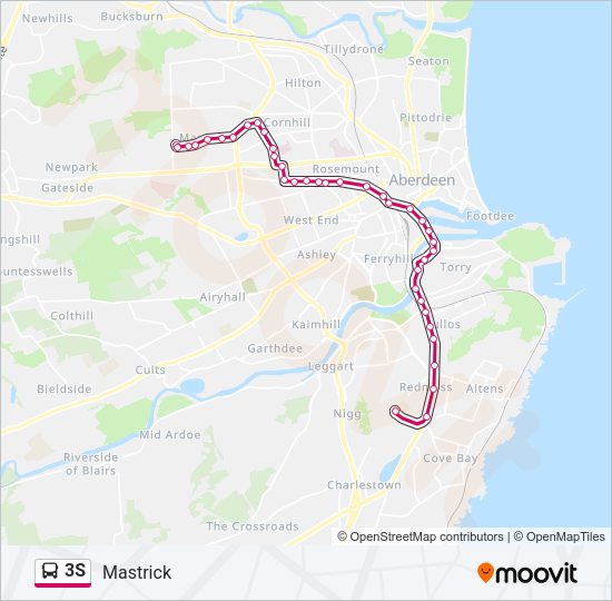 3S Bus Line Map
