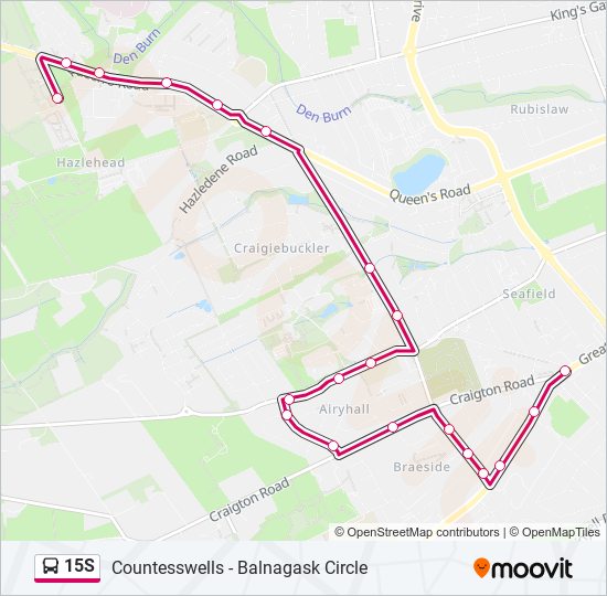 15S Bus Line Map