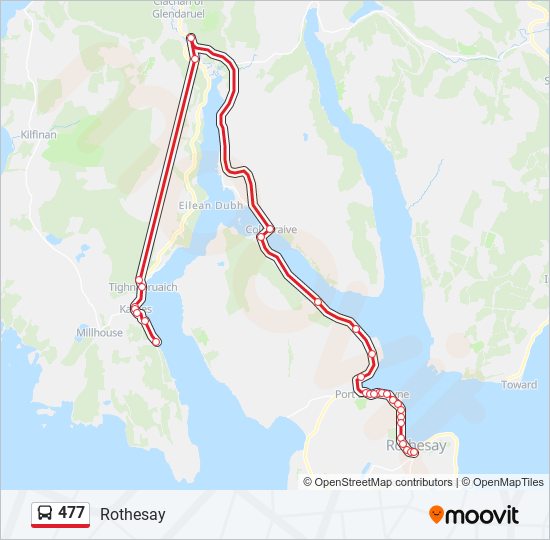 477 Bus Line Map