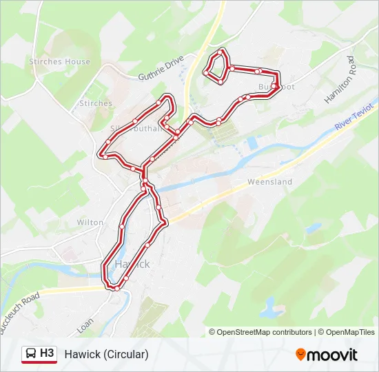 H3 Bus Line Map