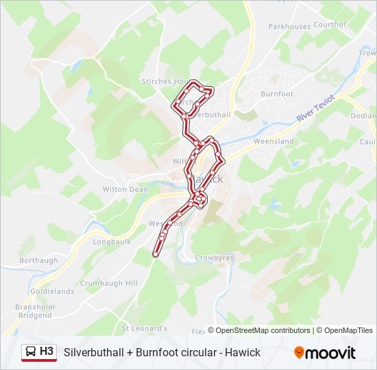 H3 bus Line Map