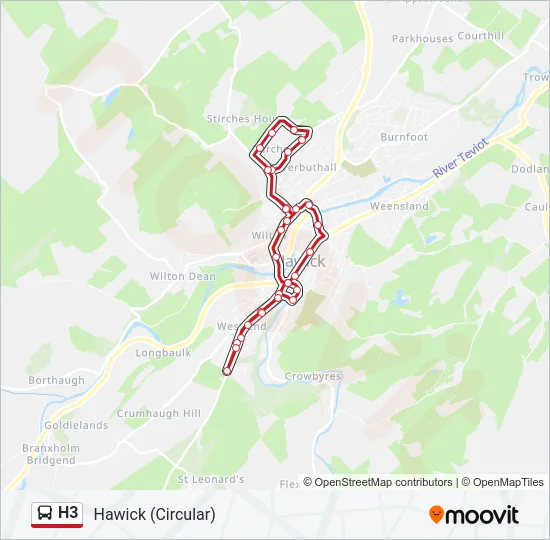 H3 Bus Line Map