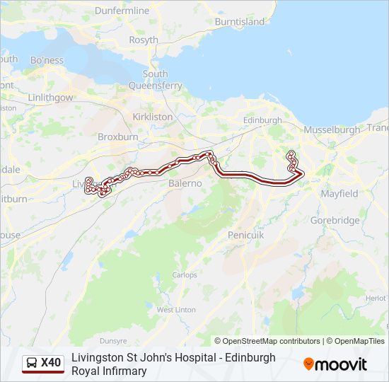 X40 bus Line Map