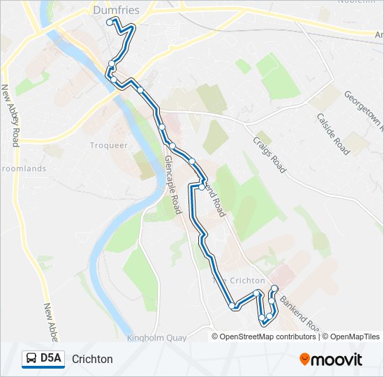 D5A bus Line Map