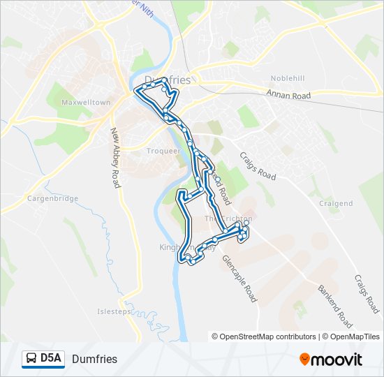 D5A bus Line Map