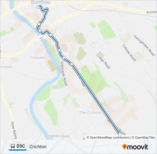 D5C Bus Line Map