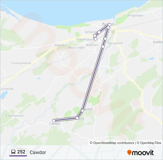 252 Bus Line Map