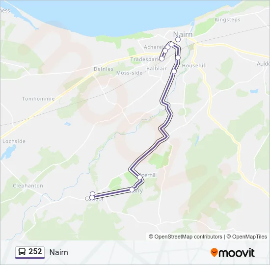 252 Bus Line Map