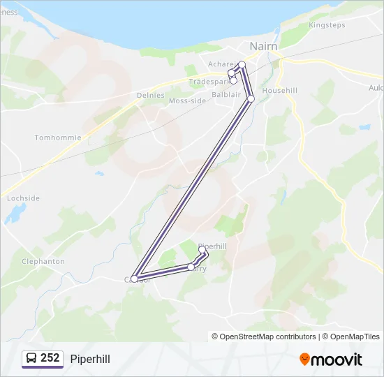 252 Bus Line Map