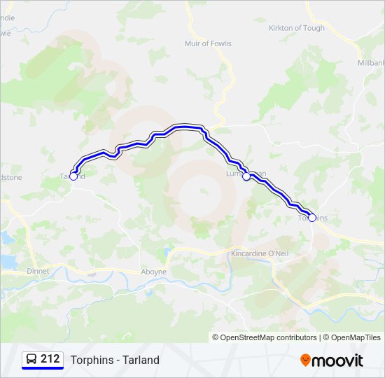212 Bus Line Map