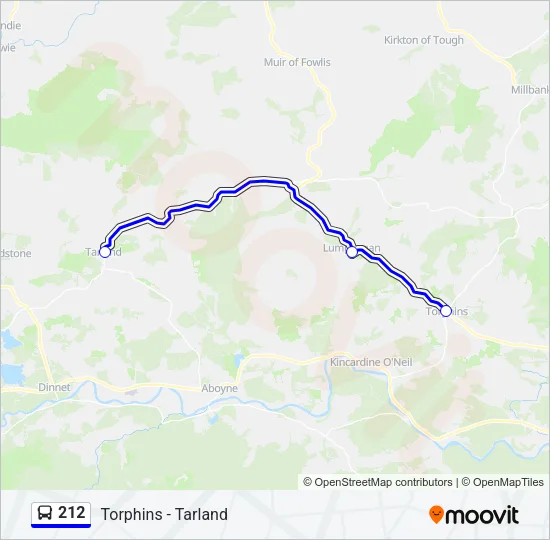 212 Bus Line Map