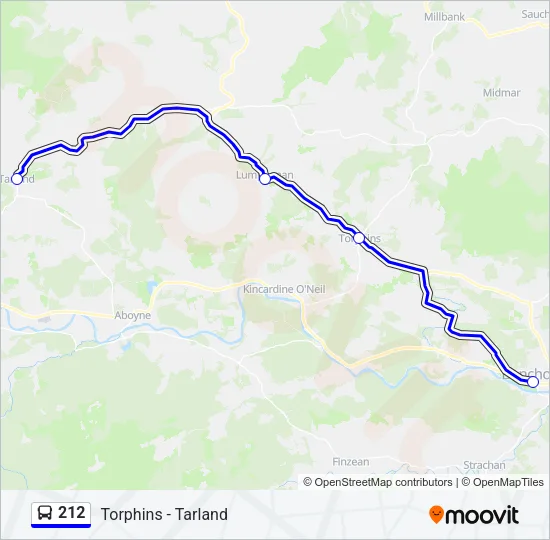 212 Bus Line Map