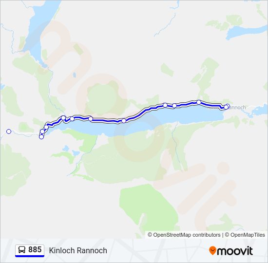 885 Bus Line Map