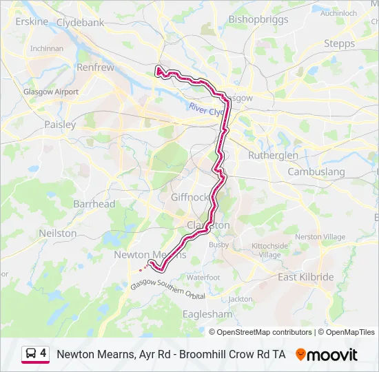 4 Bus Line Map