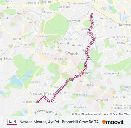 4 Bus Line Map