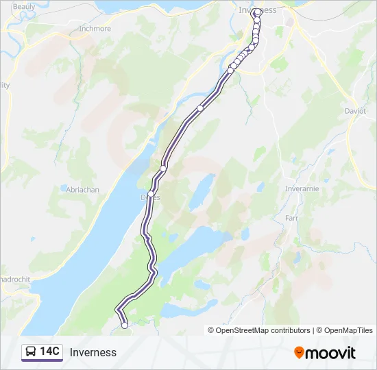 14C Bus Line Map