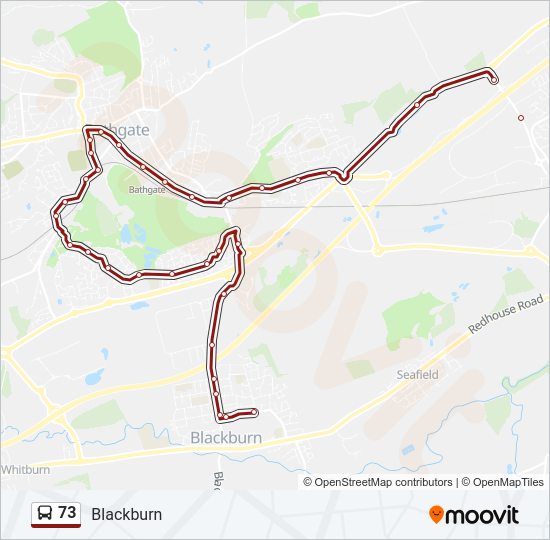73 Bus Line Map