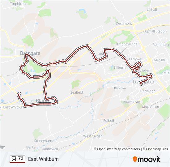 73 bus Line Map