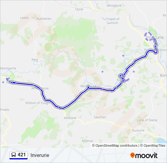 421 Bus Line Map