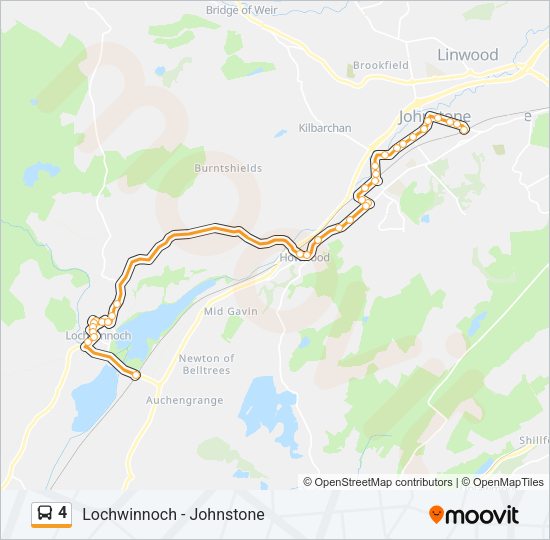 4 Route: Schedules, Stops & Maps - Johnstone (Updated)