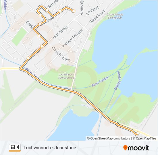 4 Route Schedules, Stops & Maps Lochwinnoch (Updated)