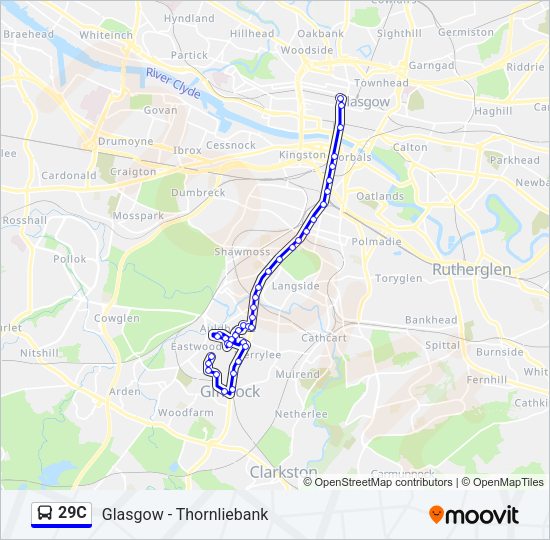 29C Bus Line Map