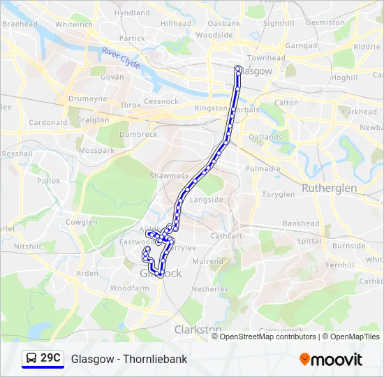 29C Bus Line Map