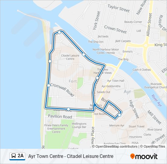 2A bus Line Map