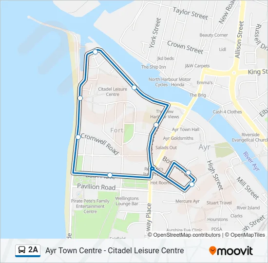 2A Bus Line Map