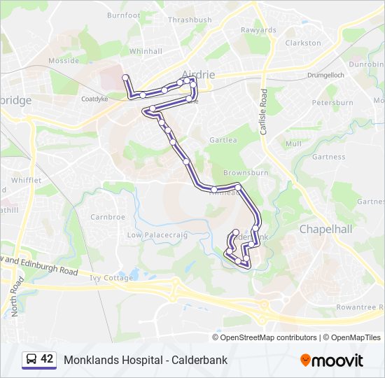 42 Route: Schedules, Stops & Maps - Whinhall (Updated)
