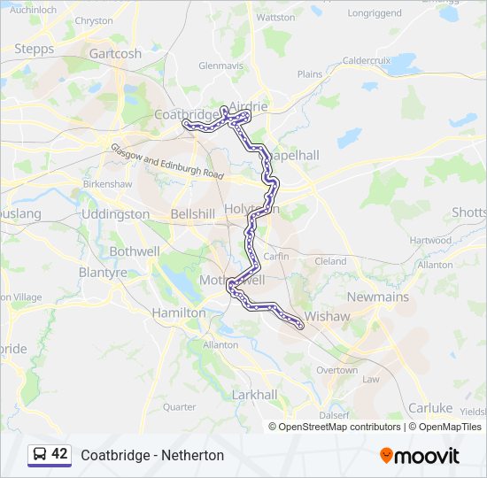 42 Bus Line Map